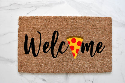 Welcome + Pizza Doormat