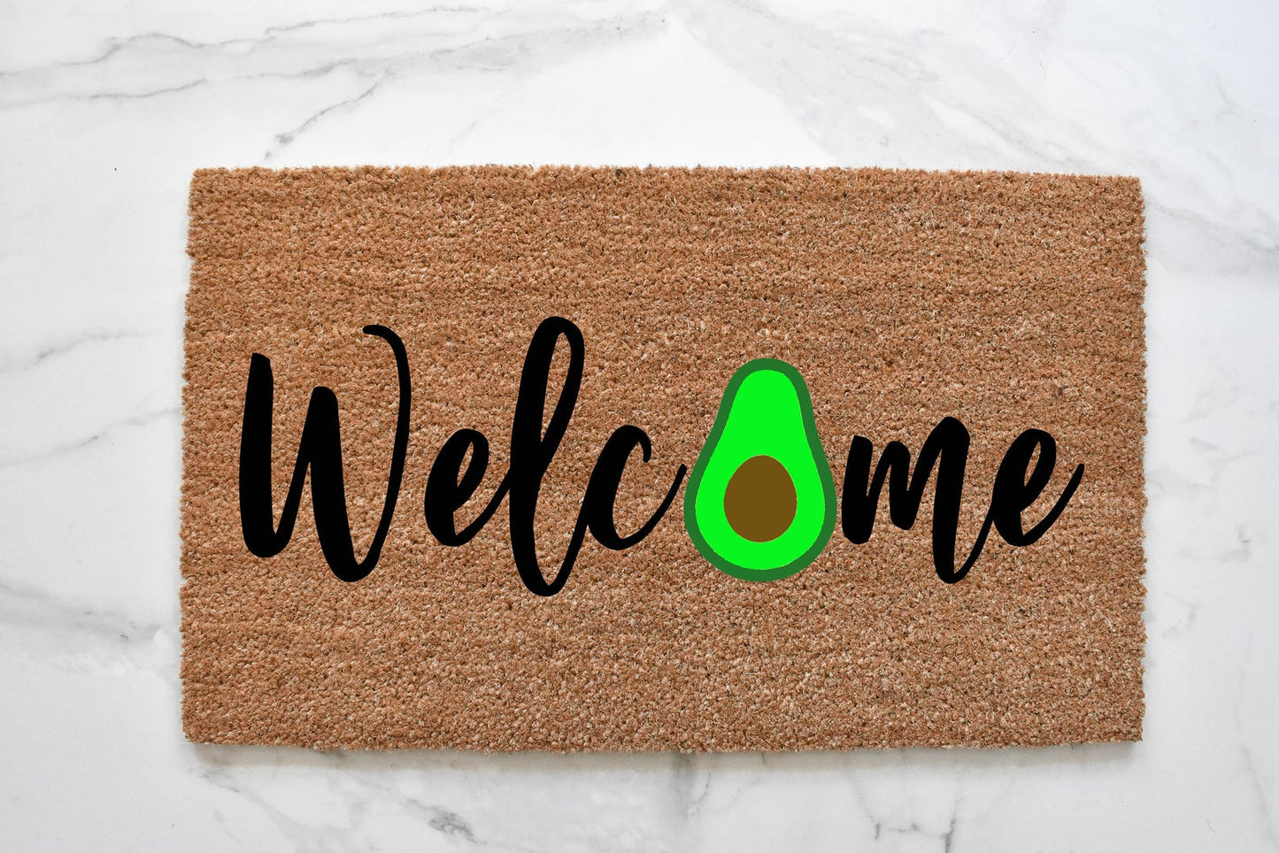 Welcome + Avocado Doormat