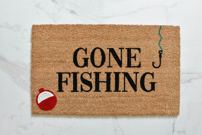 Gone Fishing Doormat