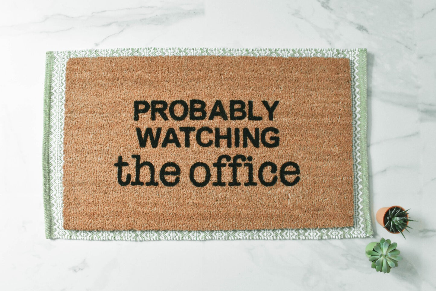 Probably Watching The Office Doormat