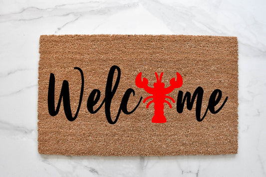 Welcome + Lobster Doormat