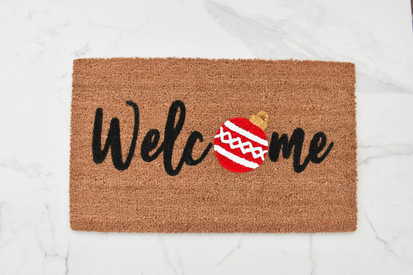 Welcome + Ornament Doormat