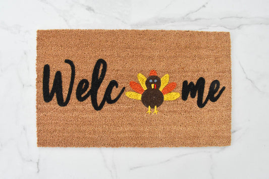 Welcome + Turkey Doormat