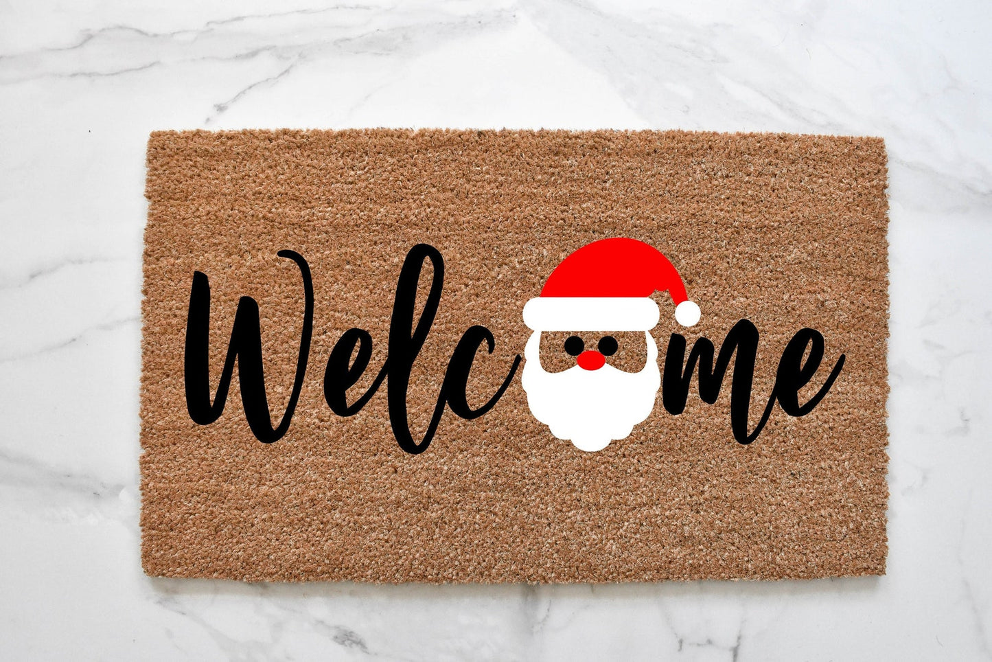 Welcome + Santa Doormat