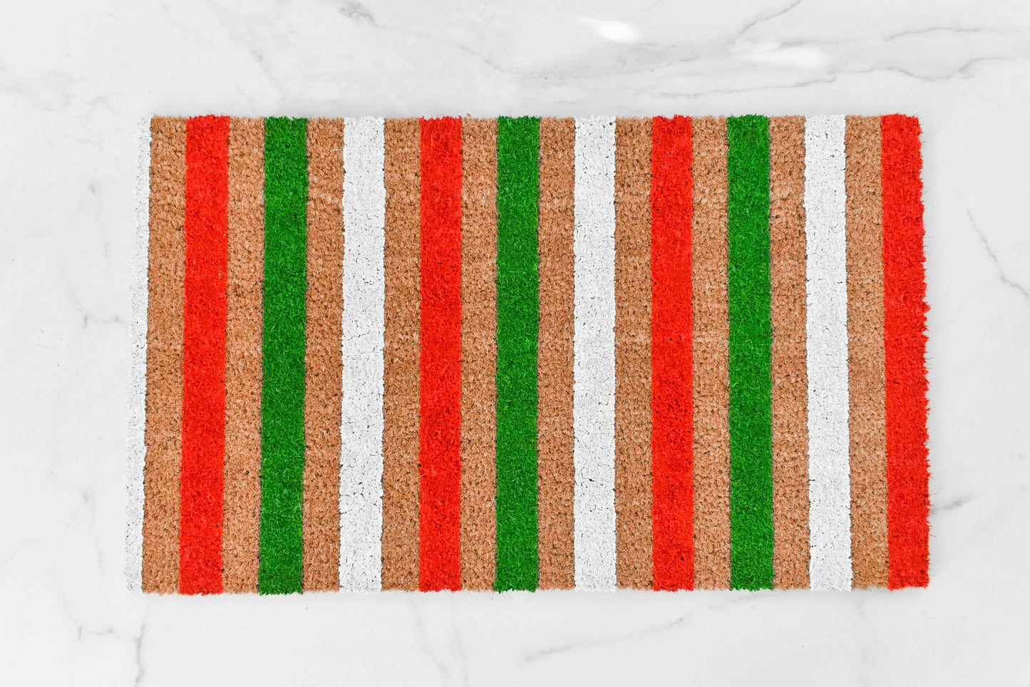 Christmas Striped Doormat