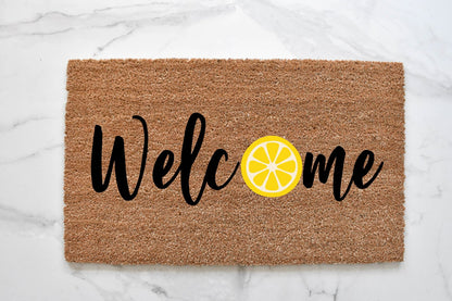Welcome + Lemon Doormat