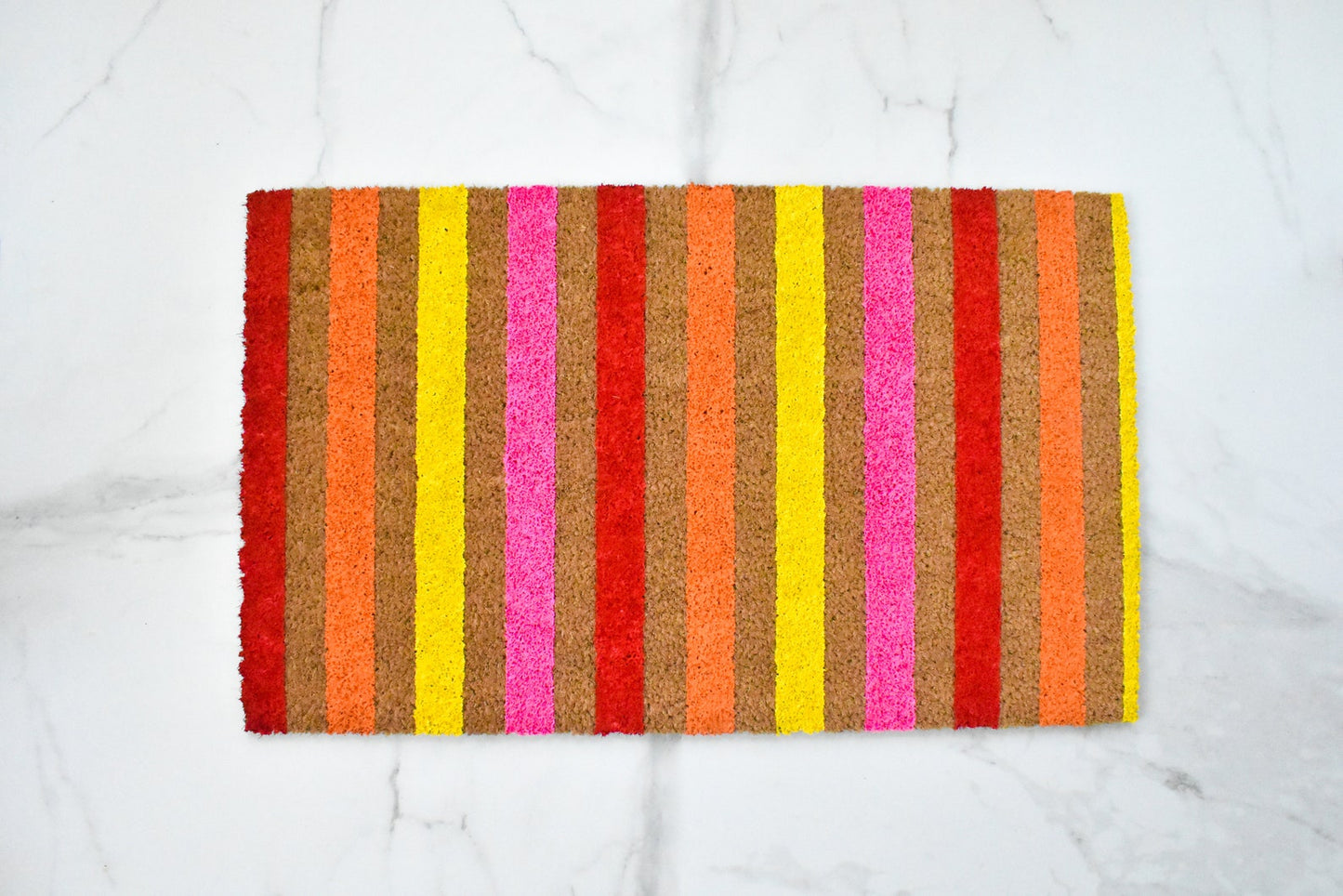 Warm Striped Doormat