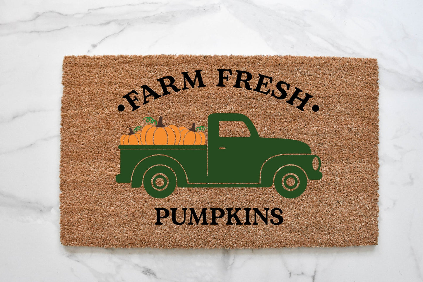 Farm Fresh Pumpkins Truck Doormat