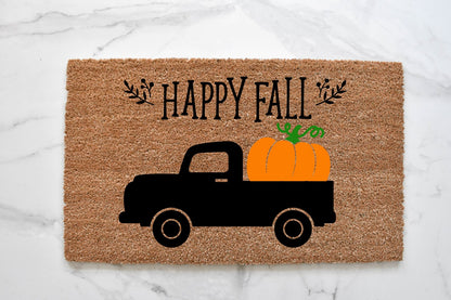 Happy Fall Truck Doormat