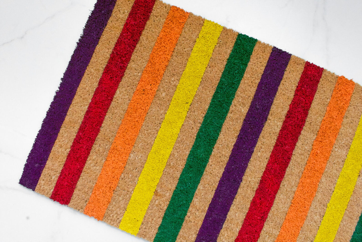 Autumn Striped Doormat