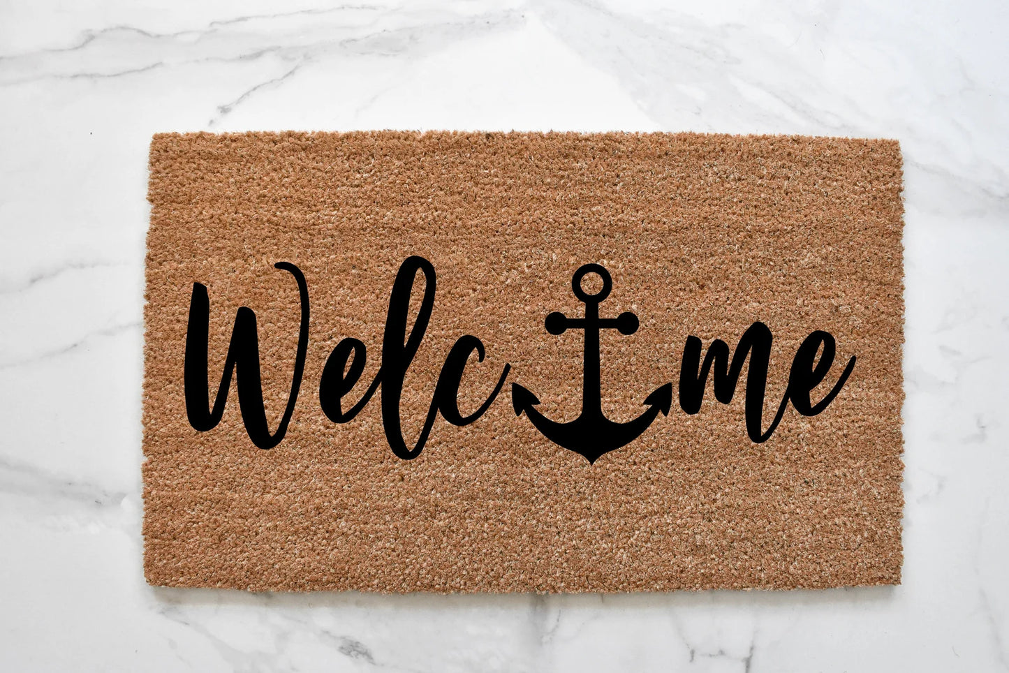 Welcome + Anchor Doormat