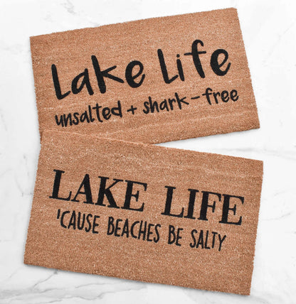 Lake Life Unsalted + Shark-Free Doormat