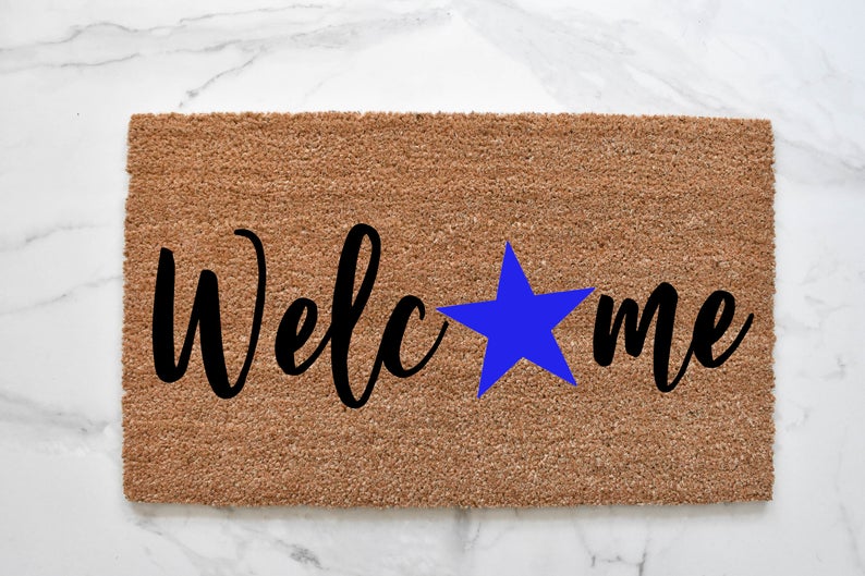 Welcome + Star Doormat