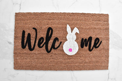 Welcome + Bunny Doormat