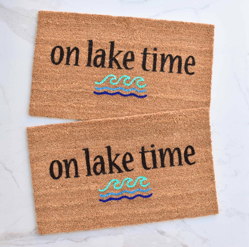 On Lake Time Doormat
