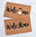 Welcome + Gingerbread Man Doormat – blackandwheatco