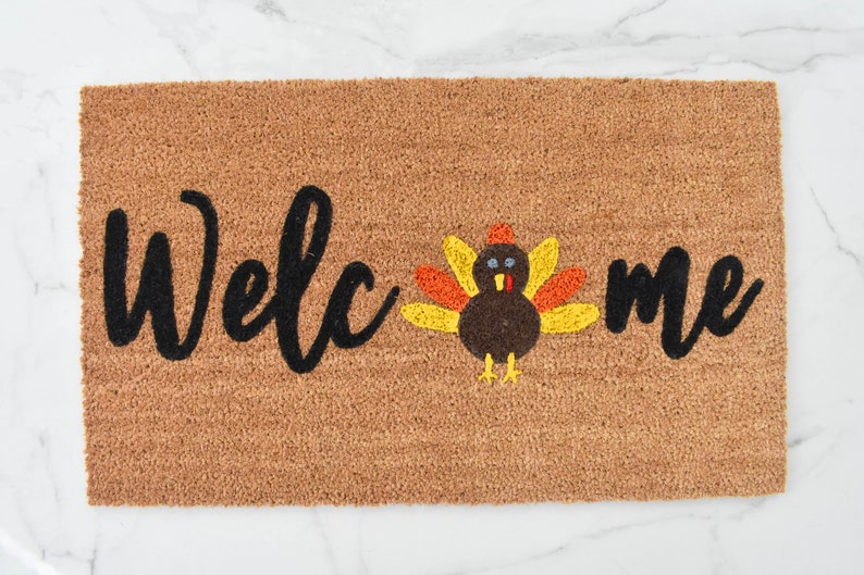 Welcome + Turkey Doormat